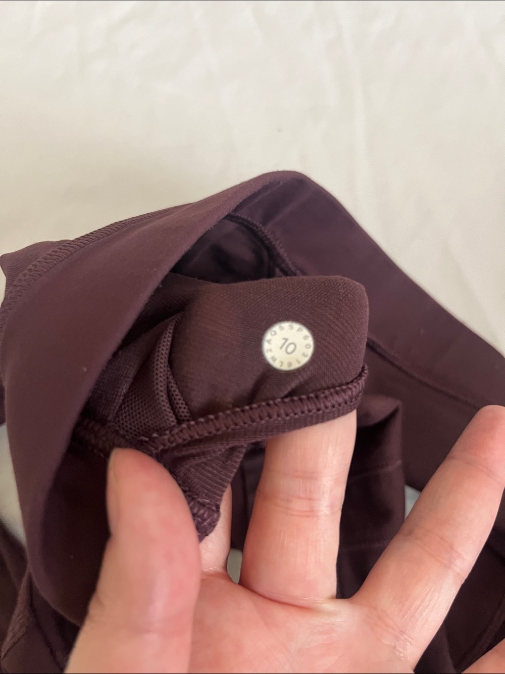 lululemon athletica Arctic Plum Burgundy Time to Sweat Sports Bra Medium - Picture 7 of 7